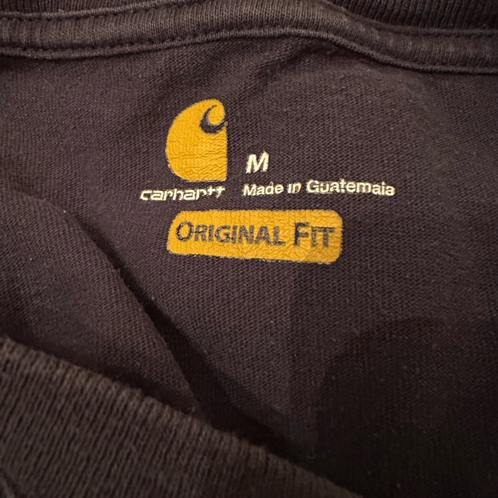 Carhartt Men's Short Sleeve Workwear Pocket T-Shirt Bundle of 2 Navy and Black - Picture 4 of 6